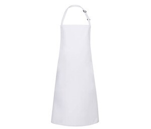 KARLOWSKY KYBLS7 - WATER-REPELLENT BIB APRON BASIC WITH BUCKLE Biały