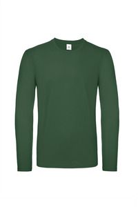 B&C CGTU05T - #E150 Men's T-shirt long sleeve Butelkowa zieleń