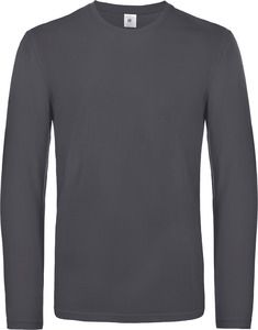 B&C CGTU07T - #E190 Men's T-shirt long sleeve Ciemna szarość