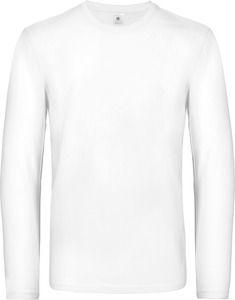 B&C CGTU07T - #E190 Men's T-shirt long sleeve Biały