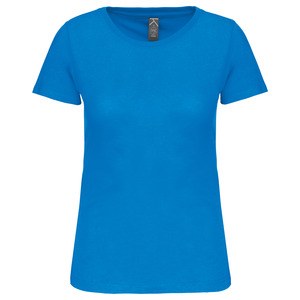 Kariban K3026IC - Ladies' BIO150IC crew neck t-shirt Tropikalny niebieski