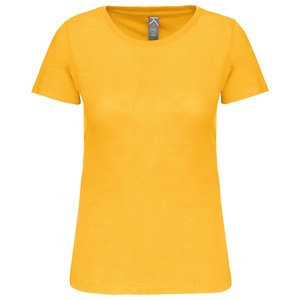 Kariban K3026IC - Ladies' BIO150IC crew neck t-shirt Żółty