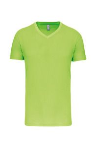 Kariban K3028IC - Men's BIO150IC V-neck t-shirt Limonkowy