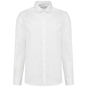 Kariban Premium PK506 - Men's long-sleeved twill shirt Biały