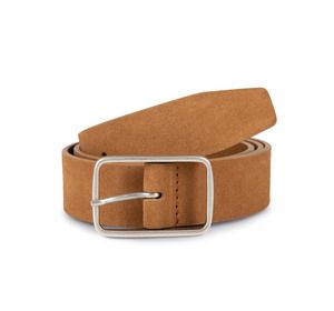 Kariban Premium PK822 - Men's velvet leather belt Koniak