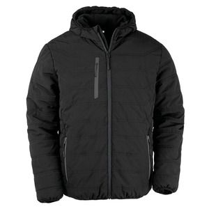 Result R240X - Recycled black compass quilted jacket Czerń/czerń