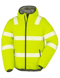 Result R500X - Recycled ripstop padded safety jacket Fluorescencyjny żółty