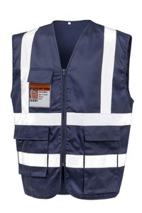 Result R477X - Zipped safety vest Granatowy