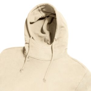 Russell RU209M - Pure Organic high neck hooded sweatshirt Naturalny