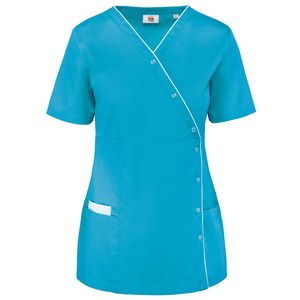 WK. Designed To Work WK506 - Ladies’ polycotton smock with press studs