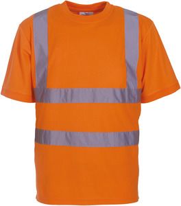 Yoko YHVJ410 - Hi-Vis Short-Sleeved T-shirt Bezpieczny pomarańcz