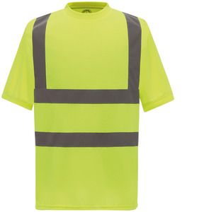Yoko YHVJ410 - Hi-Vis Short-Sleeved T-shirt Bezpieczna żółć 