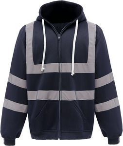 Yoko YHVK07 - Full Zip Hooded Sweatshirt Granatowy