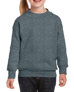 GILDAN GIL18000B - Sweater Crewneck HeavyBlend for kids Ciemny wrzos