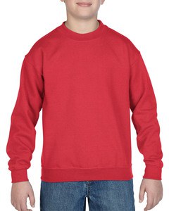 GILDAN GIL18000B - Sweater Crewneck HeavyBlend for kids Czerwony