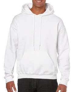 GILDAN GIL18500 - Sweater Hooded HeavyBlend for him Biały