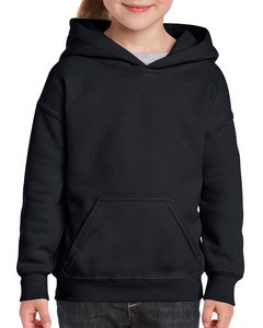 GILDAN GIL18500B - Sweater Hooded HeavyBlend for kids Czarny