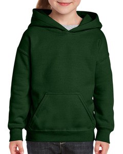 GILDAN GIL18500B - Sweater Hooded HeavyBlend for kids Zieleń lasu