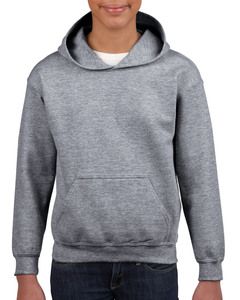 GILDAN GIL18500B - Sweater Hooded HeavyBlend for kids Grafitowy odcień