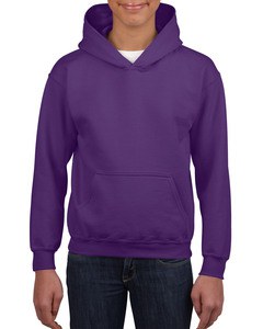 GILDAN GIL18500B - Sweater Hooded HeavyBlend for kids Fioletowy