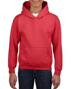 GILDAN GIL18500B - Sweater Hooded HeavyBlend for kids Czerwony