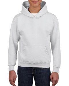 GILDAN GIL18500B - Sweater Hooded HeavyBlend for kids Biały