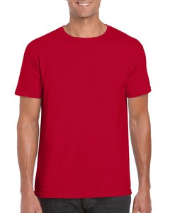 GILDAN GIL64000 - T-shirt SoftStyle SS for him Wiośniowo-czerwony