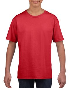 GILDAN GIL64000B - T-shirt SoftStyle SS for kids Czerwony