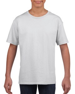 GILDAN GIL64000B - T-shirt SoftStyle SS for kids Biały