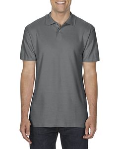 GILDAN GIL64800 - Polo Softstyle Double Pique SS for him Antracyt