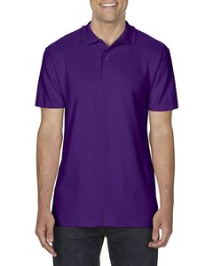 GILDAN GIL64800 - Polo Softstyle Double Pique SS for him Fioletowy