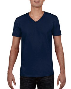 GILDAN GIL64V00 - T-shirt V-Neck SoftStyle SS for him Granatowy