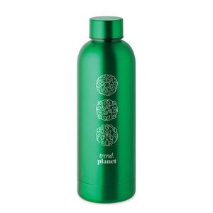 GiftRetail MO6750 - ATHENA Stalowa butelka z recyklingu Zielony