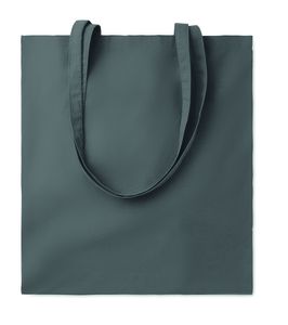 GiftRetail MO9846 - COTTONEL COLOUR ++ Bawełniana torba na zakupy Ciemna szarość