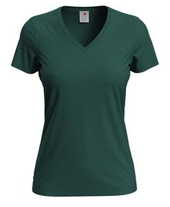 Stedman STE2700 - Klasyczna koszulka damska w szpic od Stedman Butelkowa zieleń