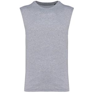 Kariban K3022IC - Men’s eco-friendly sleeveless t-shirt Szarość Oxfordu
