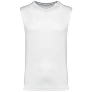Kariban K3022IC - Men’s eco-friendly sleeveless t-shirt Biały