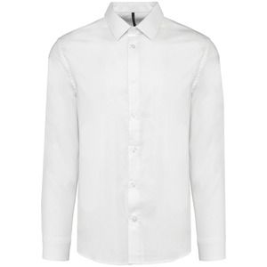 Kariban K595 - Men Long-Sleeved easy care Shirt without pocket Biały