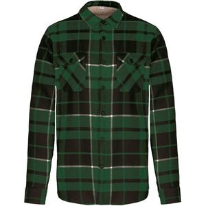 Kariban K579 - Flanelowa koszula Forest Green / Black Checked