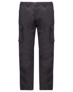 Kariban K744 - Męskie spodnie z wieloma kieszeniami Ciemna szarość