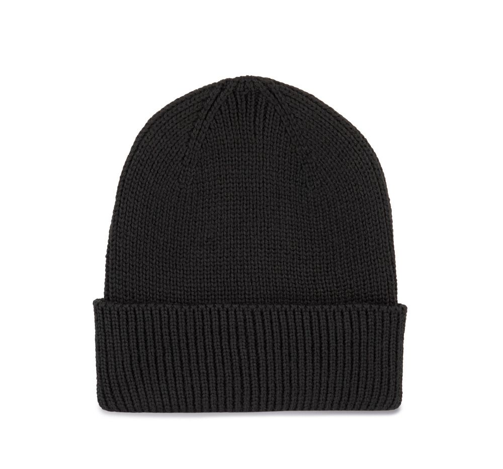 K-up KP950 - Ribbed beanie with turn-up