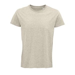 SOL'S 03582 - Crusader Men Męski Dopasowany T Shirt Z Okrągłym Dekoltem Heather beige