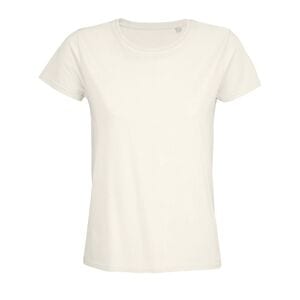 SOL'S 03579 - Pioneer Women Damski Dopasowany T Shirt Z Okrągłym Dekoltem Off-White