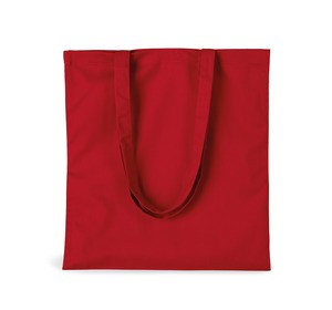 Kimood KI0741 - Polycotton shopping bag Wiśniowo-czerwony