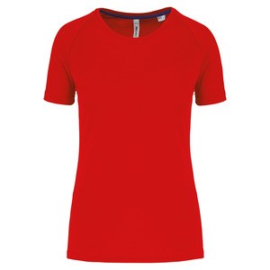 Proact PA4013 - Damska sportowa koszulka z okrągłym dekoltem z recyklingu Red