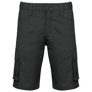 WK. Designed To Work WK713 - Men's eco-friendly multipocket bermuda shorts Ciemna szarość