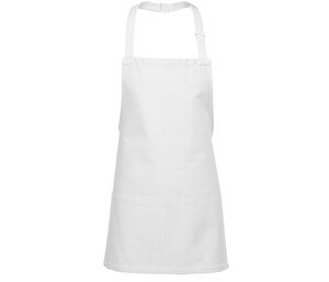 NEWGEN TB204 - Short bib apron Biały