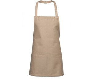 NEWGEN TB204 - Short bib apron Beżowy