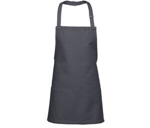 NEWGEN TB204 - Short bib apron Ciemna szarość