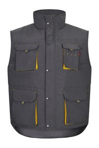 Velilla 205902 - TWO-TONE PADDED VEST Grey/Yellow